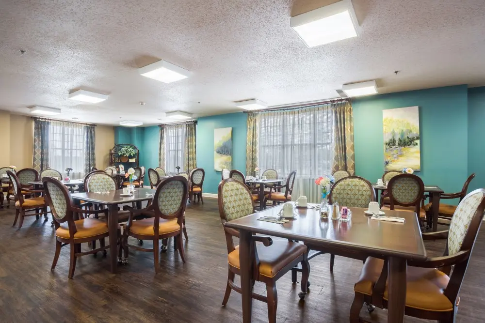 Dining area at American House Murfreesboro, a retirement community in Murfreesboro, Tennessee